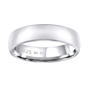 Silvego Snubní stříbrný prsten Poesia pro muže i ženy QRG4104M 54 mm