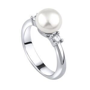 Silvego Stříbrný prsten Maya s pravou přírodní perlou LPS1496RW 58 mm