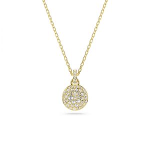 Swarovski Blyštivý pozlacený náhrdelník se zirkony Meteora 5683443
