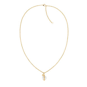 Tommy Hilfiger Stylový pozlacený náhrdelník s perlou 2780762
