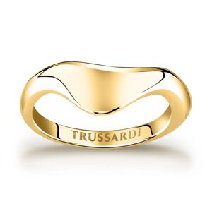 Trussardi Moderní pozlacený prsten z oceli T-Design TJAXA07 52 mm