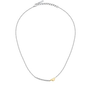 Trussardi Půvabný ocelový náhrdelník se zirkony T-Logo TJAXC05