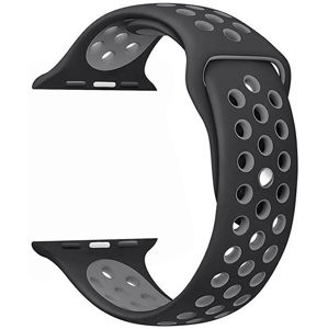 4wrist Silikonový řemínek pro Apple Watch - Černá/Šedá 42/44/45/49 mm